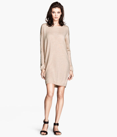 Fine-knit dress